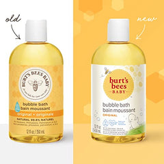 Burt’s Bees Baby Bubble Bath, Tear Free Baby Wash, 97.1% Natural Origin, Paraben Free, Pediatrician Tested, 354.8 ml