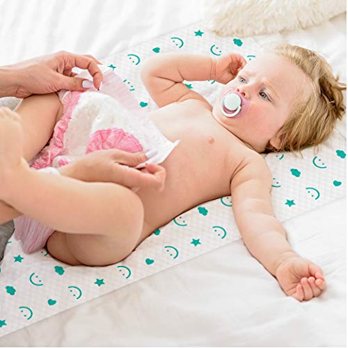 Baby Works - Disposable Change Pads, Waterproof & Leak-Proof Changing Pad, Super Soft, for Babies & Toddlers - 68x45 cm, 10 Count