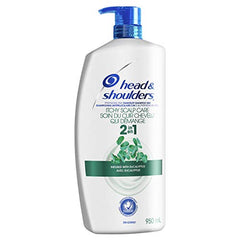 Head & Shoulders Shampoo and Conditioner 2 in 1 with Eucalyptus, Anti-Dandruff and Itchy Scalp Care, 950 mL