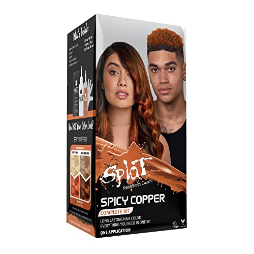 SPLAT Spicy Copper Semi-Permanent Hair Dye – 100% Vegan Long Lasting Orange Colour