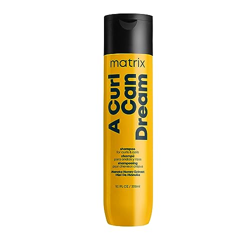 Matrix Curly Hair Shampoo, A Curl Can Dream Deep Cleansing Shampoo, Removes Build Up, Preserves Curl Pattern, Curly Hair Products, For Curly Hair, For Coily Hair,Paraben Free,300ml(Packaging May Vary)