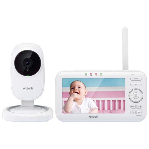 VTech 5" Video Baby Monitor with Night Vision and Two-Way Communication, White