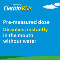 Claritin Kids Rapid Dissolve Allergy Medication - 24 Hour Non-Drowsy Kids Allergy Medicine, Antihistamines For Kids, Fast Allergy Relief Of Itchy, Watery, Red Eyes, Sneezing, Runny Nose, 10 Tablets