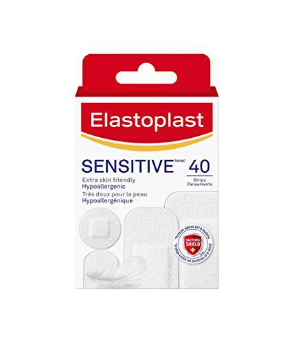 ELASTOPLAST Sensitive Adhesive Bandages, 40 Assorted Shapes