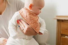 Baby Bandana Drool Bibs for Drooling and Teething 4 Pack Gift Set “Atwood” by Copper Pearl X-Small