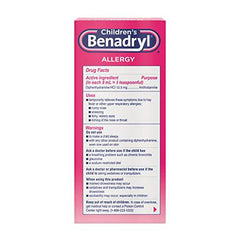 Children's Benadryl Allergy Liquid, 8 Fl. Oz