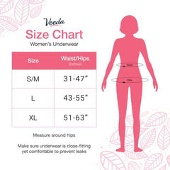 Veeda Natural Incontinence Underwear for Women, Maximum absorbency, extra Large Size, 10 count