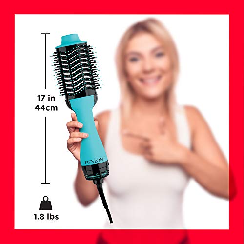 Revlon ‎RVDR5222FMNT One-Step™ Volumizer and Ionic Hair Dryer with Advanced Ionic Technology™, Hot Air Brush, Less Frizz, 3Heat/ 2 Speed Settings, Mint