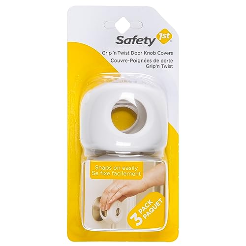 Safety 1st Grip N' Twist Door Knob Covers, 3-Pack - White