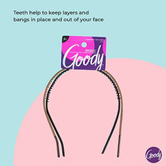 Goody Ouchless Flex Thin Pressure-Free Headband, 2 Count