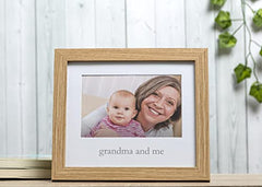 Kate & Milo Grandma & Me Frame, Grandparent Keepsake Baby Frame, Gender-Neutral Nursery Décor Wall Art