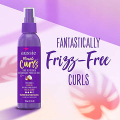 Aussie Miracle Curls Refresher Spray Gel With Coconut & Jojoba Oil for Frizzy and Curly Hair, 170 mL