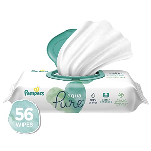 Pampers Aqua Pure Sensitive Baby Wipes , 56 count(Pack of 1)