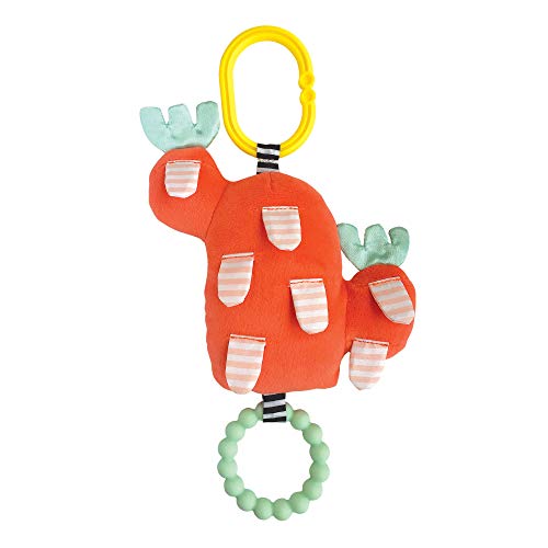 Manhattan Toy Cactus Garden Bloom + Bite Bpa-Free Baby Toy with Silicone Teether