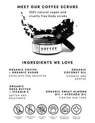 Koffee Beauty Coconut Coffee Scrub - Exfoliating Body And Face Scrub - Polish And Smooth Skin with Ease - Invigorate Senses with Coconut Fragrance Formula - Natural Treatment for Cellulite - 115 g