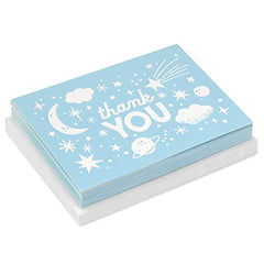 Hallmark Pack of Baby Shower Thank You Cards, Outer Space (20 Thank You Notes and Envelopes)