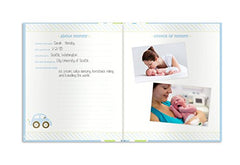 Lil Peach Train Baby Five Year Memory Book Photo Journal, Cherish Every Precious Moment Of Your Babys First Years, Blue