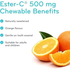 SISU Ester-C® 500 mg Chewable, Orange 90 T