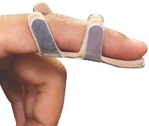 Flamingo Frog Splint Straightening Finger Corrector Brace for Fracture, Collateral Ligament, Arthritis, Dislocation, Trigger Finger, Muscle - Aluminium with Foam Padding Thumb Splint - Small