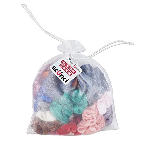 Scunci velvet scrunchie, 20Count