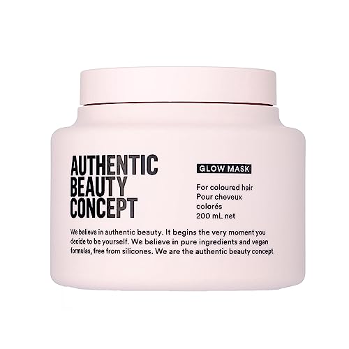 Authentic Beauty Concept Glow Mask, for Color Treated Hair, Moisturizes and Nourishes, Vegan, Paraben and Silicone Free, 200mL