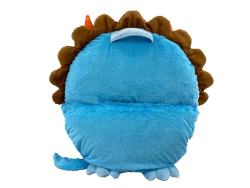 Happy Nappers - Perfect Play Pillow| Large Size - 30'' Pillow Extends to 66'' Sleeping Bag - Timmy Triceratops, Multicolor, 6766IT