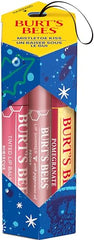 Burt's Bees Mistletoe Kiss Gift Set, Holiday Gift, 3 Lip Products, Pomegranate Moisturizing Lip Balm, Peony Lip Shimmer and Hibiscus Tinted Lip Balm, 3 Assorted Products