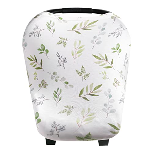 Baby Car Seat Cover Canopy and Nursing Cover Multi-Use Stretchy 5 in 1 Gift"Haven" by Copper Pearl