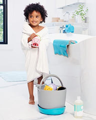 Skip Hop Bath Toy Storage, Moby Stowaway Bucket, Grey