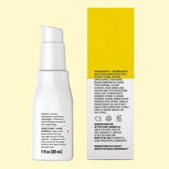 Acure - Daily Brightening Vitamin C Serum with Ferulic Acid 1 fl oz - Brightening Face Serum for Glow, Clear Skin, & Oily Skin - Pineapple Extract & Matcha Tea to Help you Shine Bright - All Skin Type