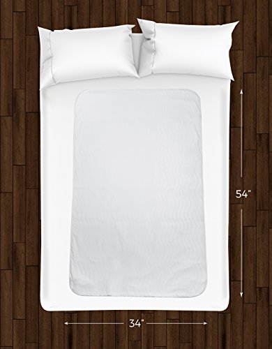 Comfort Shield 34 x 54 Inch Premium Waterproof Sheet Protector with Ultra Soft Poly-Brush Surface