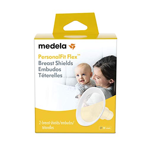 Medela PersonalFit Flex Breast Shields, 2 Pack of X-Large 30mm Breast Pump Flanges, Made Without BPA, Shaped Around You for Comfortable and Efficient Pumping
