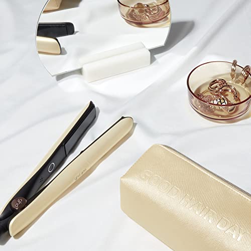 ghd Gold Styler ― 1" Flat Iron Hair Straightener, Professional Ceramic Hair Straightening Styling Tool for Stronger Hair & More Color Protection ― Sun-Kissed Gold, Sunsthetic Collection