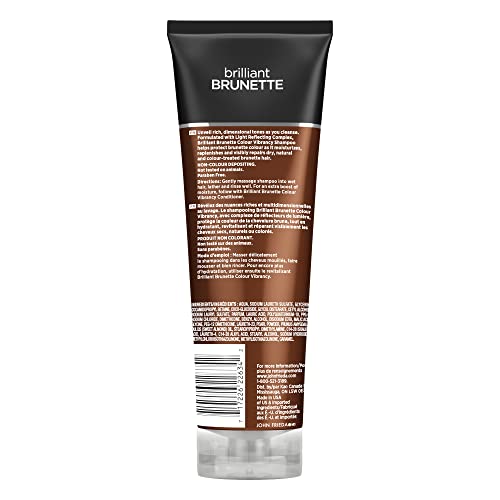 John Frieda Brilliant Brunette Colour Vibrancy Shampoo for Restored Tone and Texture (250 mL)