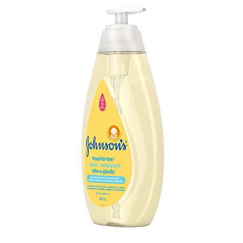 Johnson's Baby wash and shampoo for baths, head-to-toe, tear free, 800ml