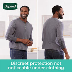 Depend Fresh Protection Adult Incontinence Underwear for Men (Formerly Depend Fit-Flex), Disposable, Maximum, Small/Medium, Grey, 19 Count