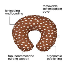 Boppy Nursing Pillow Original Support, Clay Pebbles, Ergonomic Nursing Essentials for Bottle and Breastfeeding, Firm Hypoallergenic Fiber Fill, with Removable Nursing Pillow Cover, Machine Washable