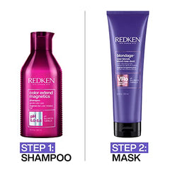 Redken Hair Mask, Blondage Color Depositing Treatment Mask, Instant Customized Temporary Color, Color Tint Hair Treatment, Rose Blonde, For Blonde Hair, 250 ML