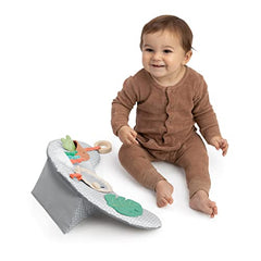 Ingenuity Cozy Prop 4-in-1 Sit Up & Prop Activity Mat, For Age Newborn & Up, Unisex, Toys - Nate the Bear