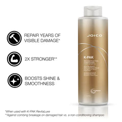 Joico K-PAK Daily Reconstructing Conditioner, Heat Protectant, Moisturizing Cleansing, Repair Damaged Hair, with Keratin and Primrose Oil