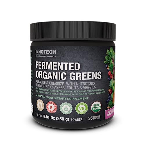 Innotech Nutrition Fermented Organic Greens, Unflavoured - 250 g