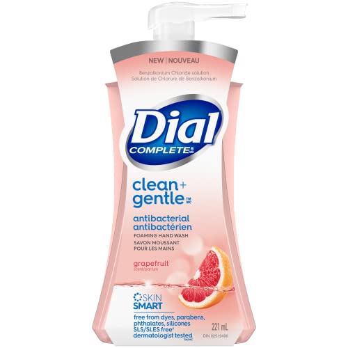 Dial Complete Clean and Gentle Antibacterial Foaming Hand Wash, Grapefruit, 221mL