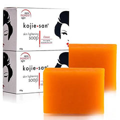 Kojie San Facial Beauty Soap - Skin Fairness and Moisturizing - Reduces Discoloration and Hyperpigmentation (65 grams, 2 Bars Per Pack)