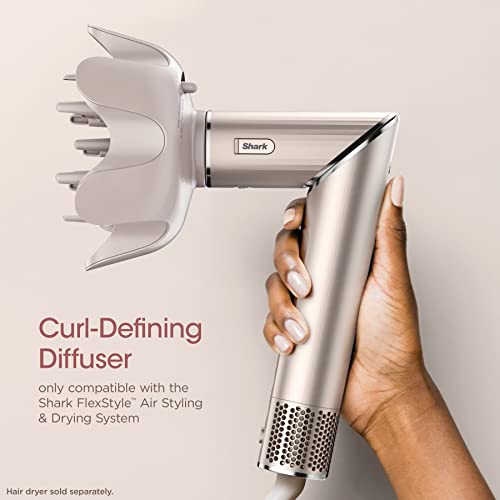 Shark FlexStyle Curl-Defining Diffuser (XSKHD4DA), Hair Drying & Styling Attachment, Blow Dryer Attachment, use with HD430C (FlexStyle) | Stone