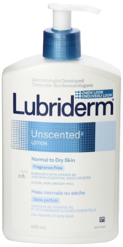 Lubriderm Unfragranced Moisturizing Hand and Body Lotion, 480ml