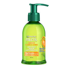 Garnier Fructis Sleek & Shine Anti-Frizz Serum, For Frizzy, Dry Hair, Instant Sleek, with Argan Oil, 150 mL