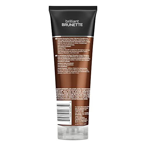 John Frieda Brilliant Brunette Colour Vibrancy Conditioner for Restored Tone and Texture, 250 ml (Pack of 1)