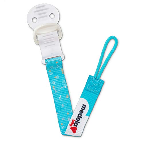 Medela Baby Pacifier Clip Holder | BPA-Free | Lightweight & Opens with One Hand | Universal Design fits most pacifiers | Blue