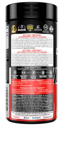 Creatine Six Star Creatine X3 Pills Creatine Monohydrate Post Workout Muscle Recovery and Muscle Builder for Men and Women, Creatine Supplements 60 Count