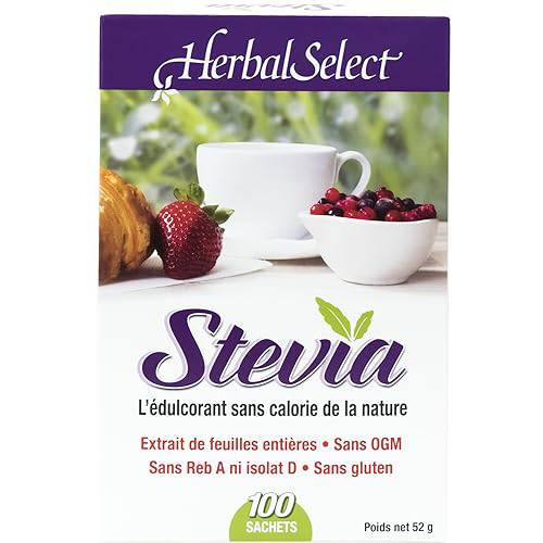 Herbal Select Stevia Glycerite Extract Packet, 100 Count (Pack of 1)